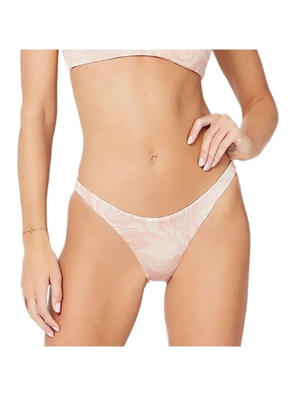 L*Space Camacho Bikini Bottom in All Swirled Up New Womens Swimsuit